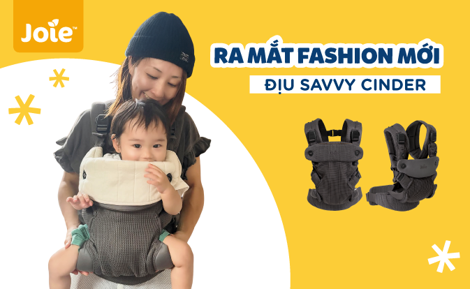 Ra Mắt Fashion Mới: Địu Trẻ Em Savvy Air 4in1 Cinder