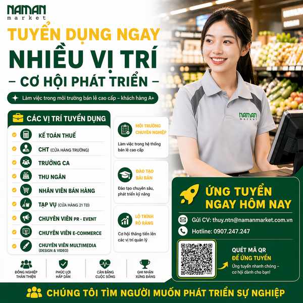 GIA NHẬP ĐỘI NGŨ NAM AN MARKET 2026 – CÙNG LAN TỎA GIÁ TRỊ 