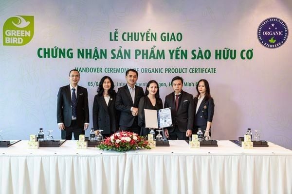 Nước yến Green Bird đạt chứng nhận sản phẩm hữu cơ