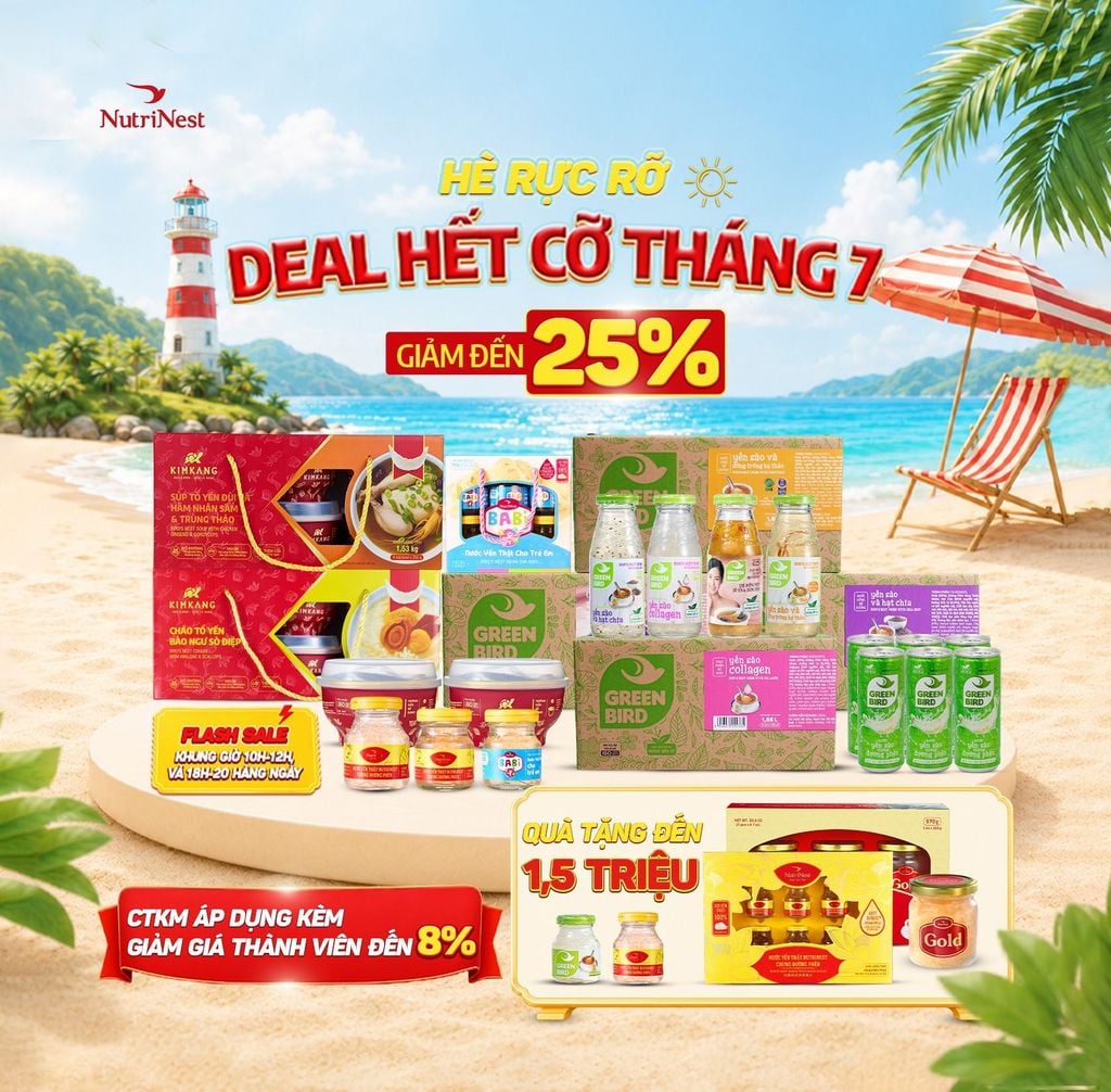 [ONLINE ONLY]-🎉 HÈ RỰC RỠ - DEAL HẾT CỠ THÁNG 7 CÙNG NUTRINEST! 🎉 | GIẢM ĐẾN 25% ☀️