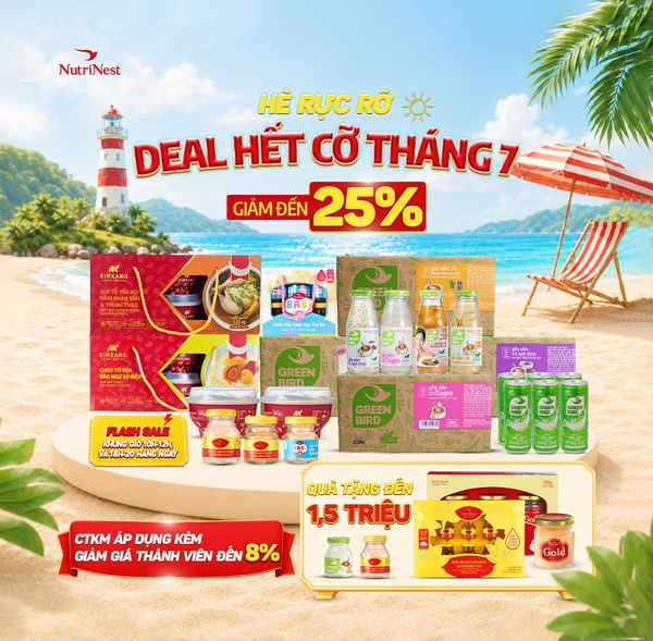 [ONLINE ONLY]-🎉 HÈ RỰC RỠ - DEAL HẾT CỠ THÁNG 7 CÙNG NUTRINEST! 🎉 | GIẢM ĐẾN 25% ☀️