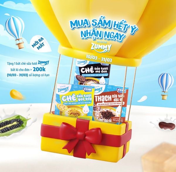[ONLINE & SHOWROOM] - MUA SẮM HẾT Ý, NHẬN NGAY CHÈ SỮA TƯƠI ZUMMY