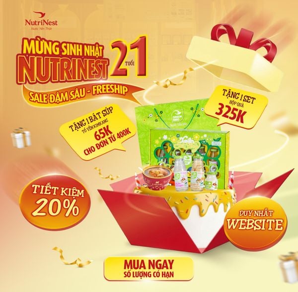 🌐[WEBSITE ONLY] - MỪNG SINH NHẬT NUTRINEST 21 TUỔI: SALE ĐẬM SÂU - FREESHIP