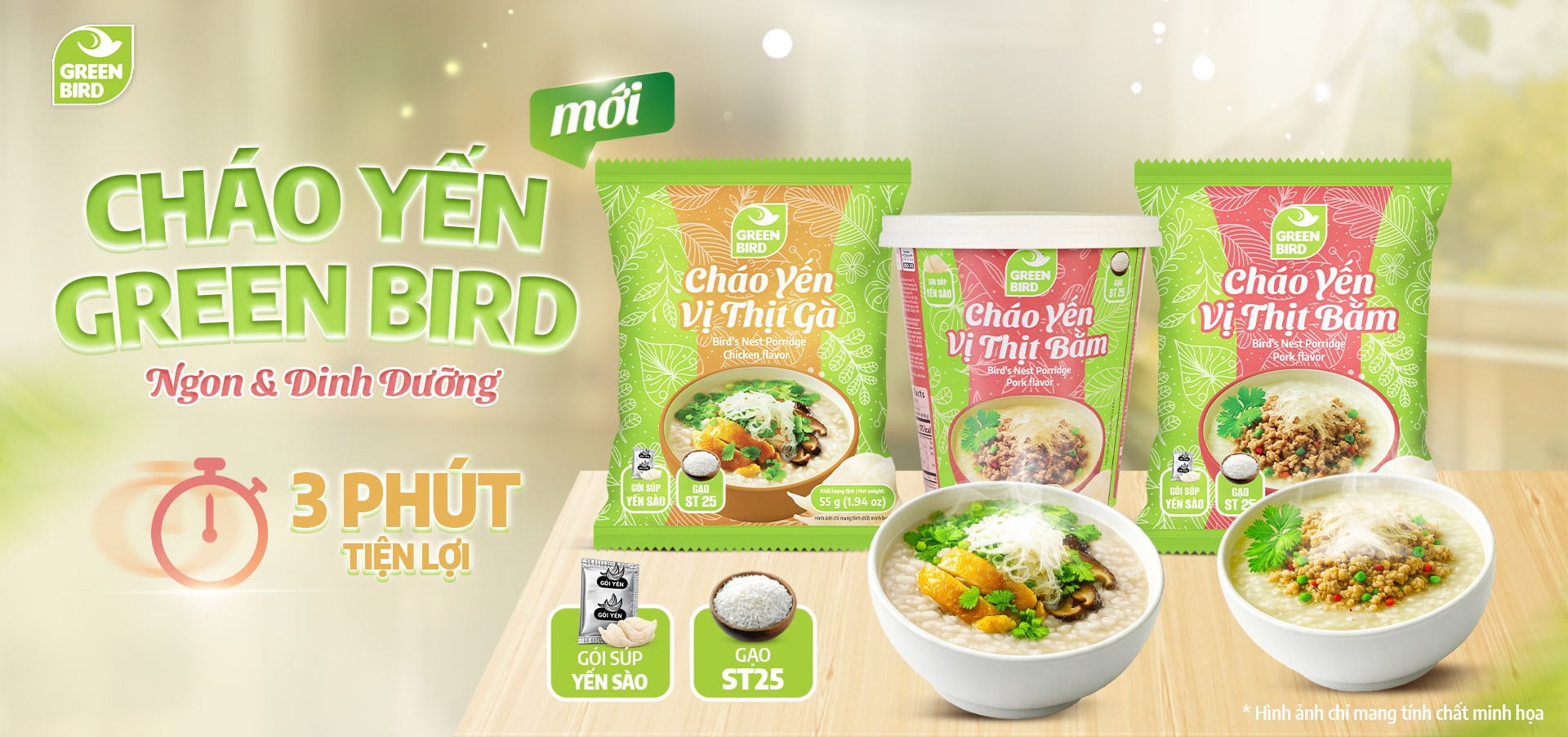 Cháo yến GreenBird