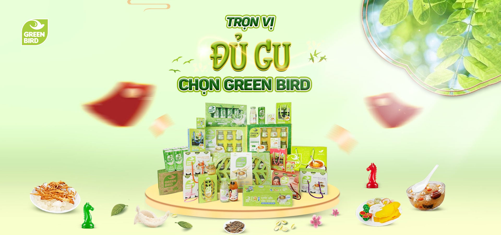 Green Bird - Nước Yến Đường Hữu Cơ