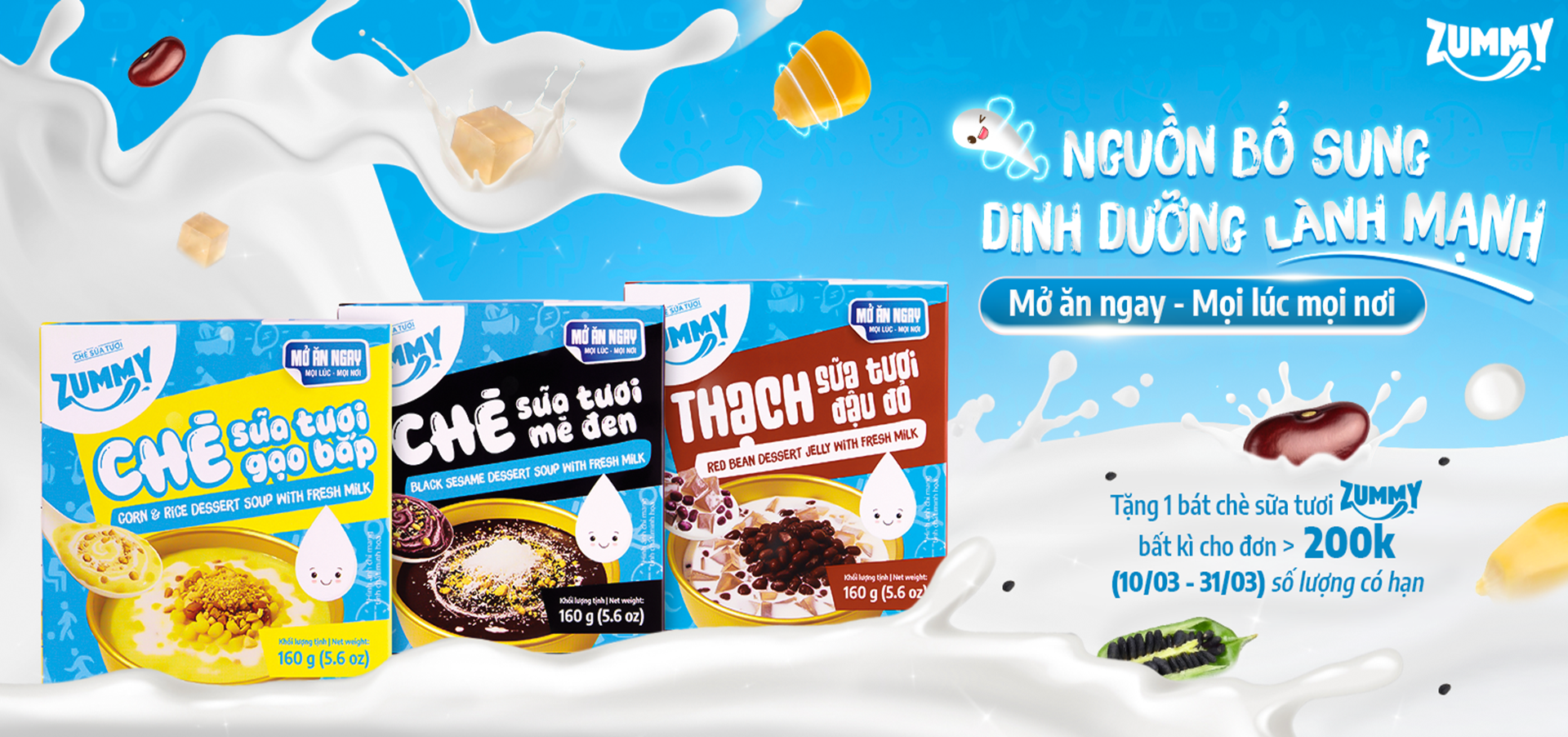 Chè sữa tươi Zummy
