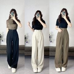 TOP 20+ công thức mặc quần ống rộng đi giày thể thao dễ mặc, hack dáng và không lỗi mốt