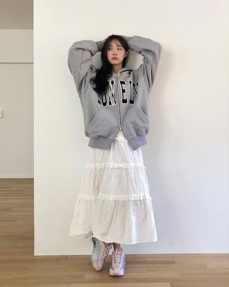 20+ Công thức phối đồ với chân váy dài cho người lùn tôn dáng, hack chiều cao