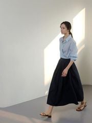 15+ Cách phối đồ với chân váy xòe dài đẹp, nữ tính và dễ ứng dụng