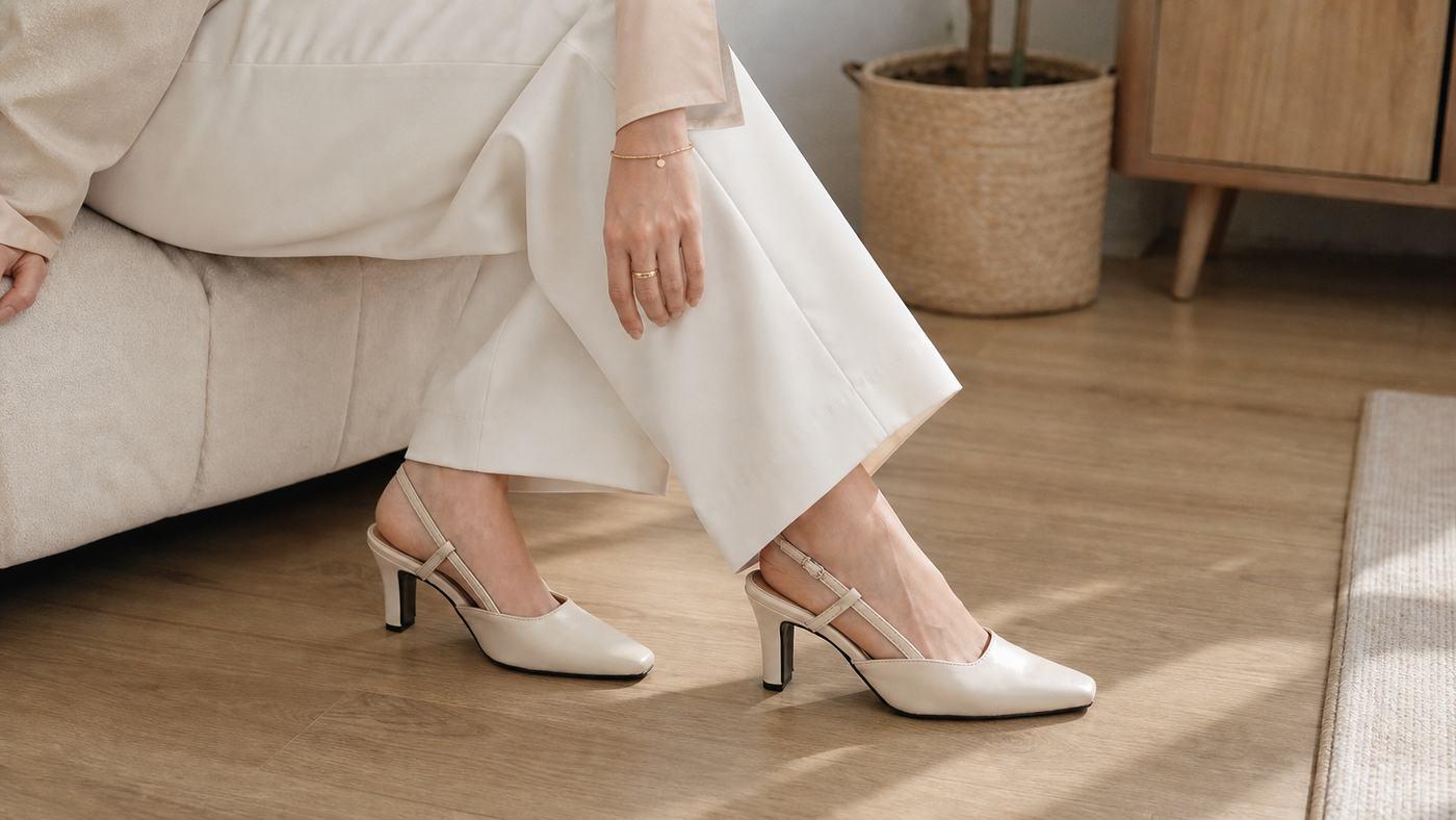 Slingback là gì? Cách nhận diện, chọn dáng và phối cho thanh hơn
