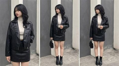 Phối đồ với áo khoác da nữ: 12 cách mặc đẹp, cá tính