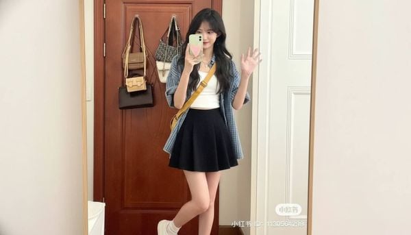 Phối áo sơ mi với áo thun nữ: 10 công thức layer dễ mặc và không bị rối