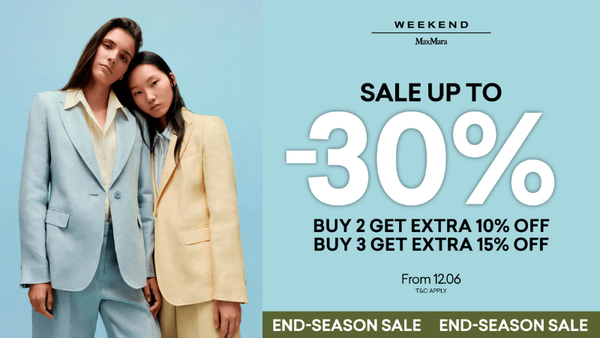 WEEKEND MAX MARA | End of Season Sale Up to 30%