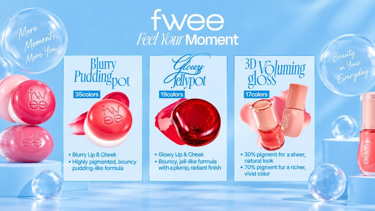 fwee: thương hiệu trang điểm Hàn Quốc trẻ trung, thời thượng