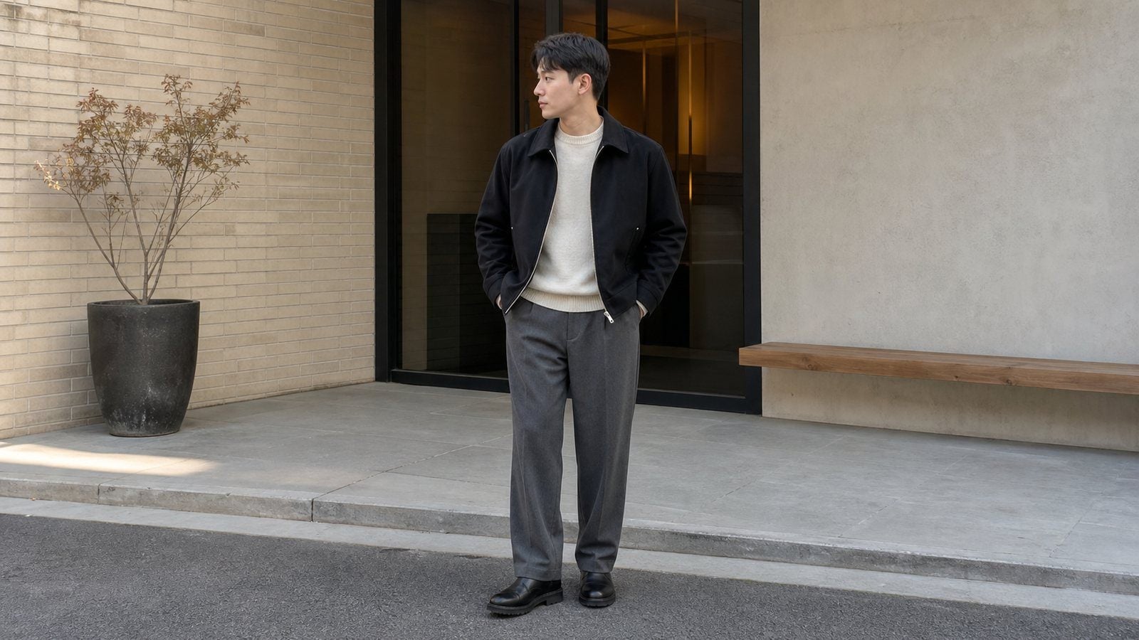 Mùa lạnh hoặc đi du lịch: sweater, blazer, bomber và giày gọn