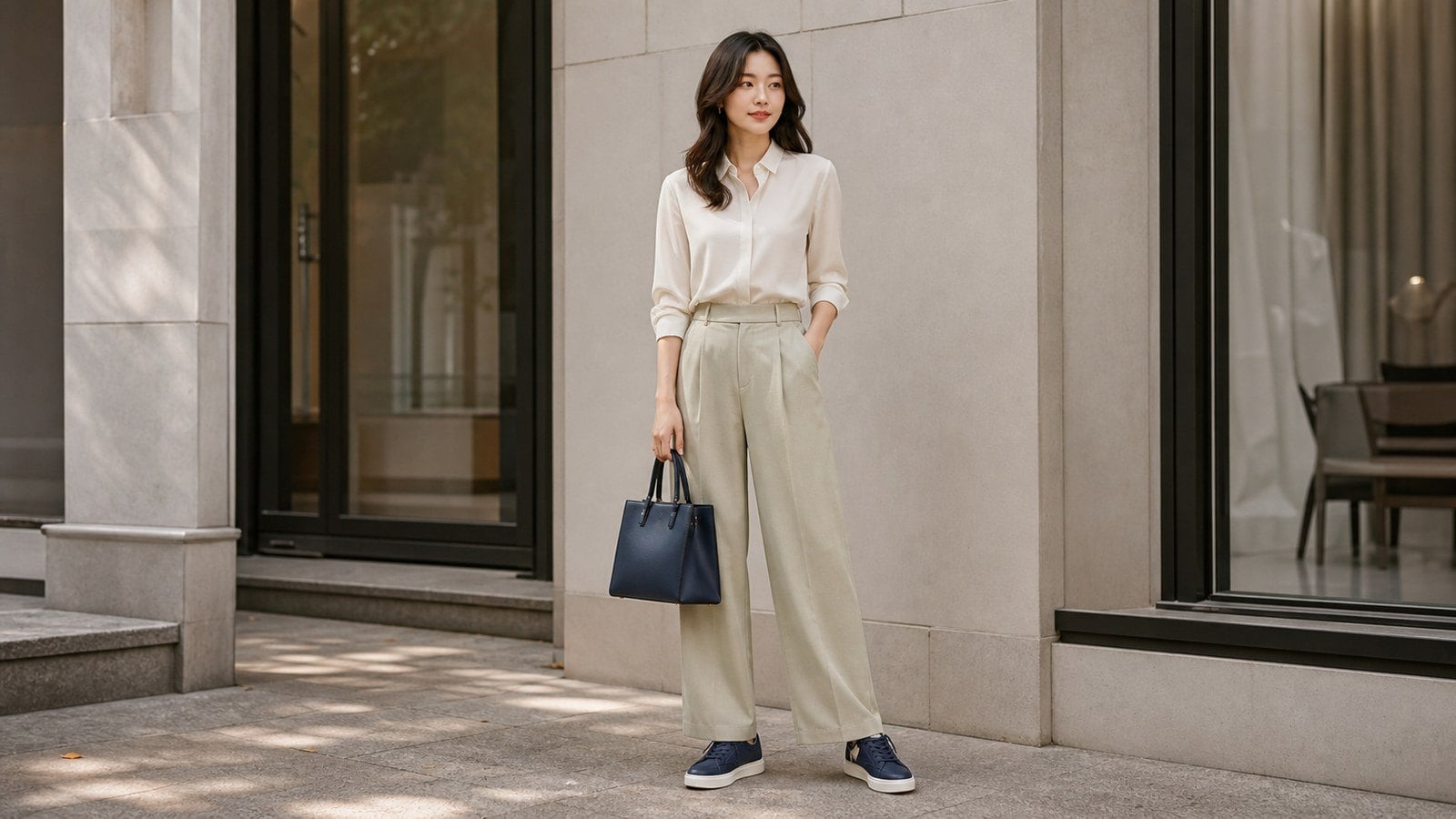 Túi hoặc sneaker xanh đậm giúp hợp mệnh ở mức vừa đủ