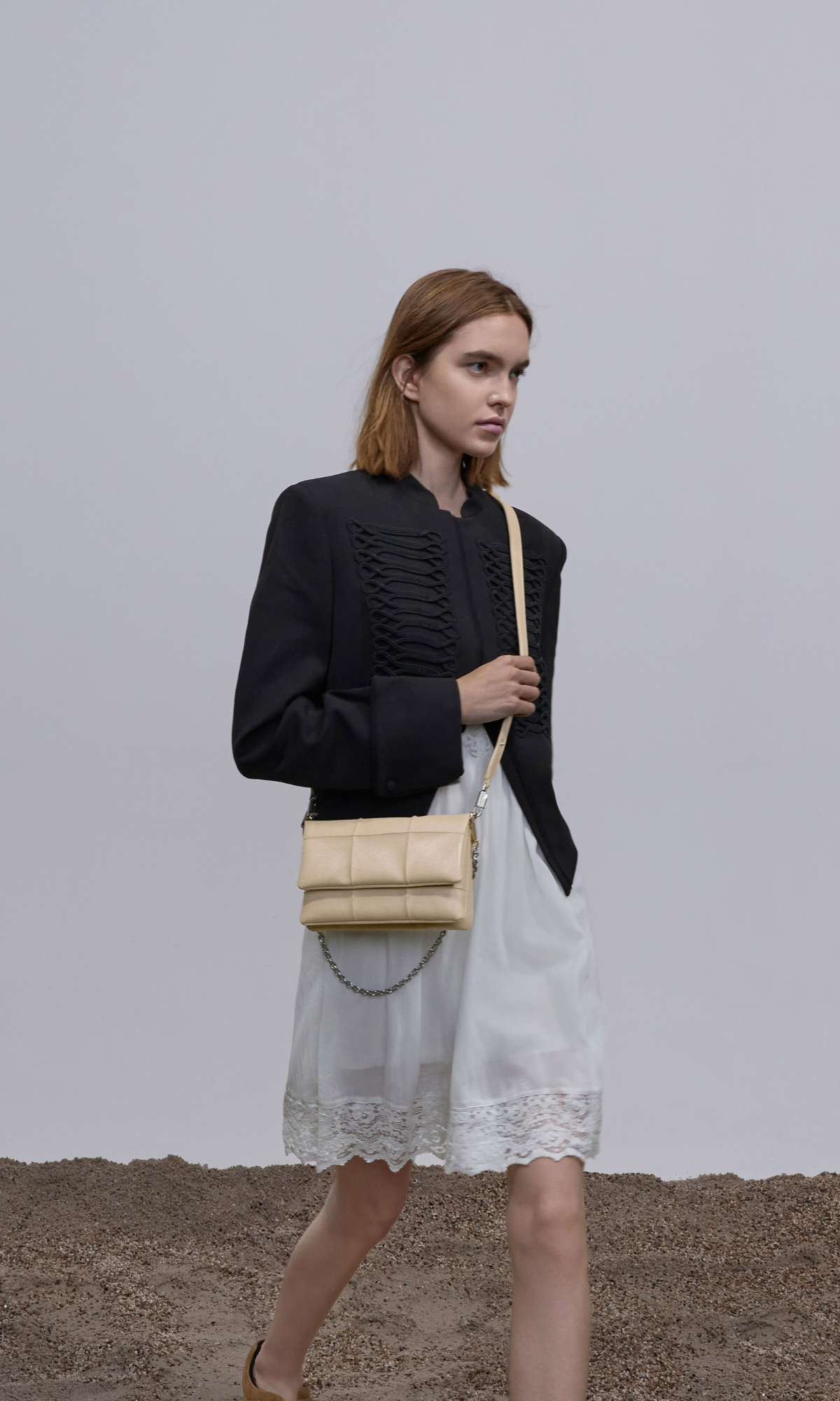 Bubblegum pink Sammie Knotted-Handle Elongated Bag; Sea Salt Blue Sammie Knotted-Handle Front-Flap Bag and Butter Yellow Crochet Flower Beaded Charm - CHARLES & KEITH