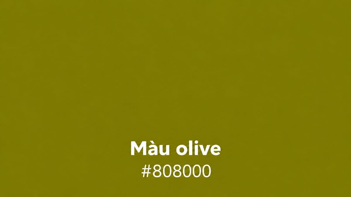 Màu olive là màu gì