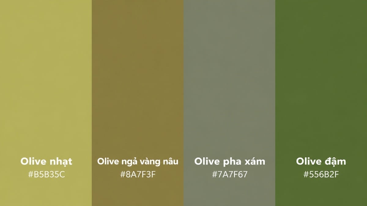 Các sắc độ của Olive