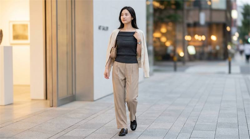 Outfit đi chơi, hẹn hò nhấn vào áo (croptop, trễ vai) kết hợp cân bằng tỷ lệ. Tạo điểm nhấn tinh tế, cuốn hút mà không quá cầu kỳ.