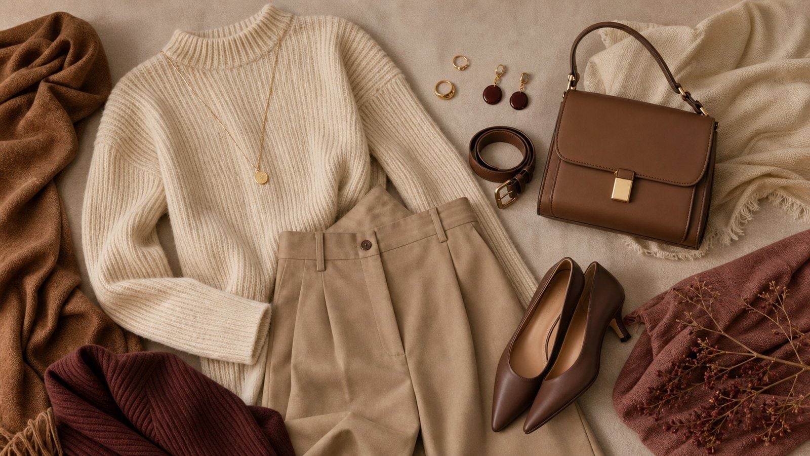 Áo khoác camel hoặc gạch nhạt trên nền outfit sáng cho nam muốn mặc an toàn hơn