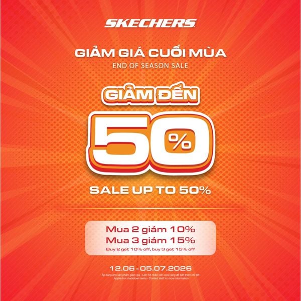SKECHERS End-Season Sale với ưu đãi lên đến 50%