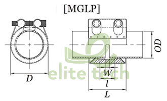 Khớp Nối Ống JEONG WOO MGLP Dimension