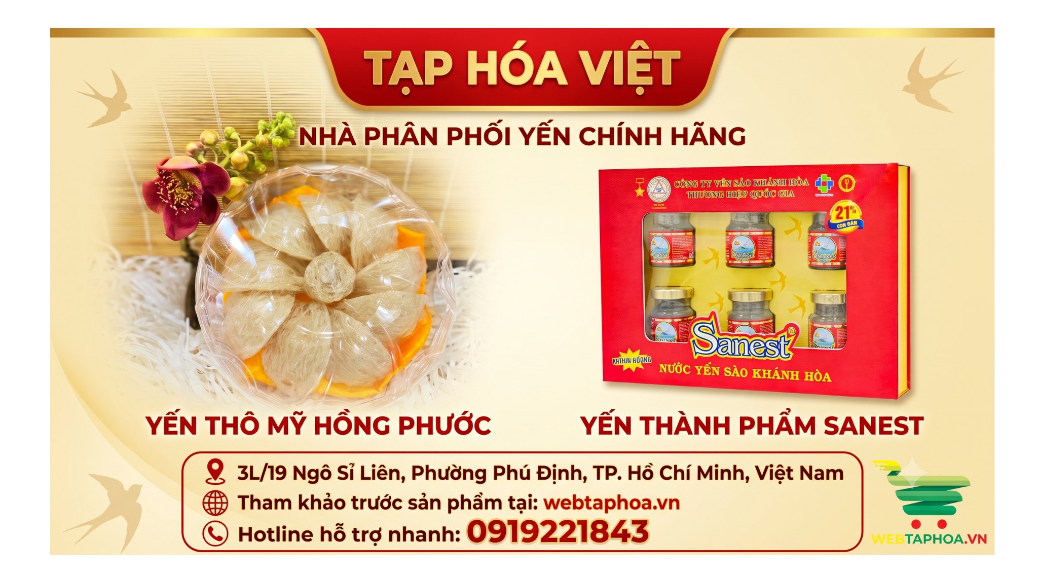 Tại Sao Tạp Hóa Việt Chọn Phân Phối Yến Sào Mỹ Hồng Phước & Sanest?