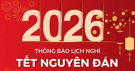 Lịch nghỉ Tết Nguyên đán Bính Ngọ 2026 (Từ 29 tết-mồng 4 tết mở cửa)