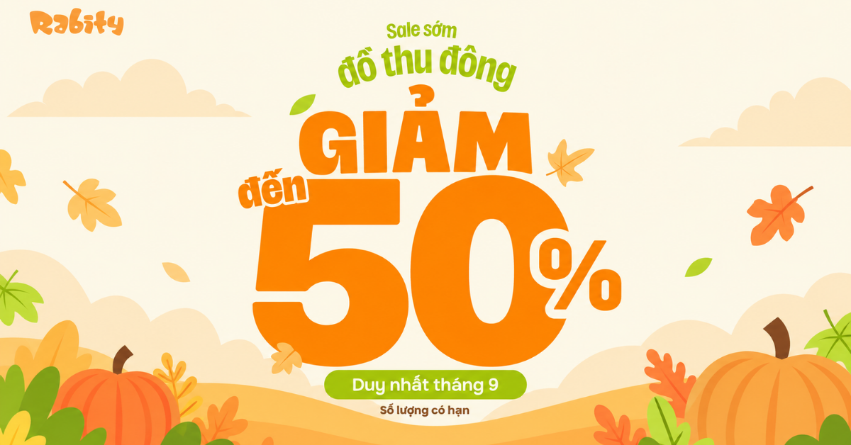 Sale thu đông: Giảm đến 50% quần áo dài tay trẻ em, mẹ đã săn chưa?