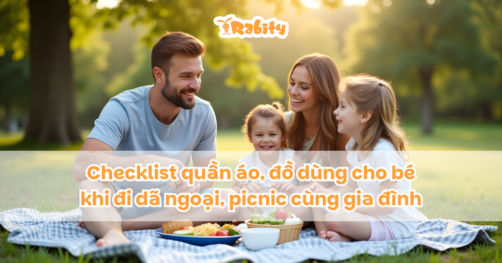 TChecklist quần áo, đồ dùng cho bé khi đi dã ngoại, picnic cùng gia đình