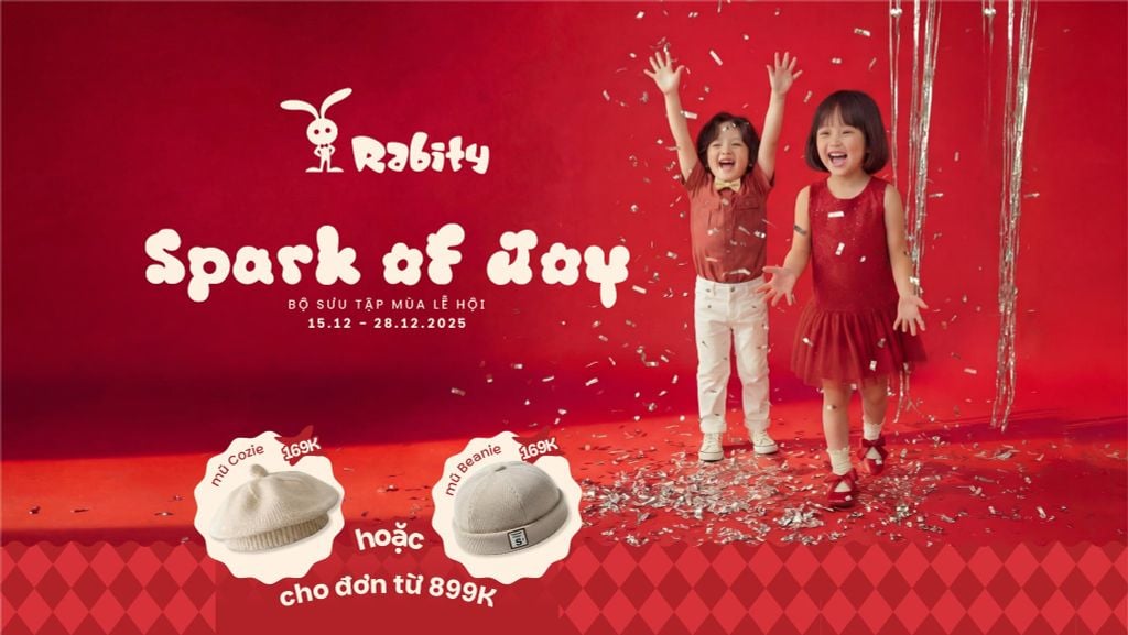 TNhận Mũ Hot Trend Đón Mùa Lễ Hội Cùng BST Spark Of Joy Từ Rabity
