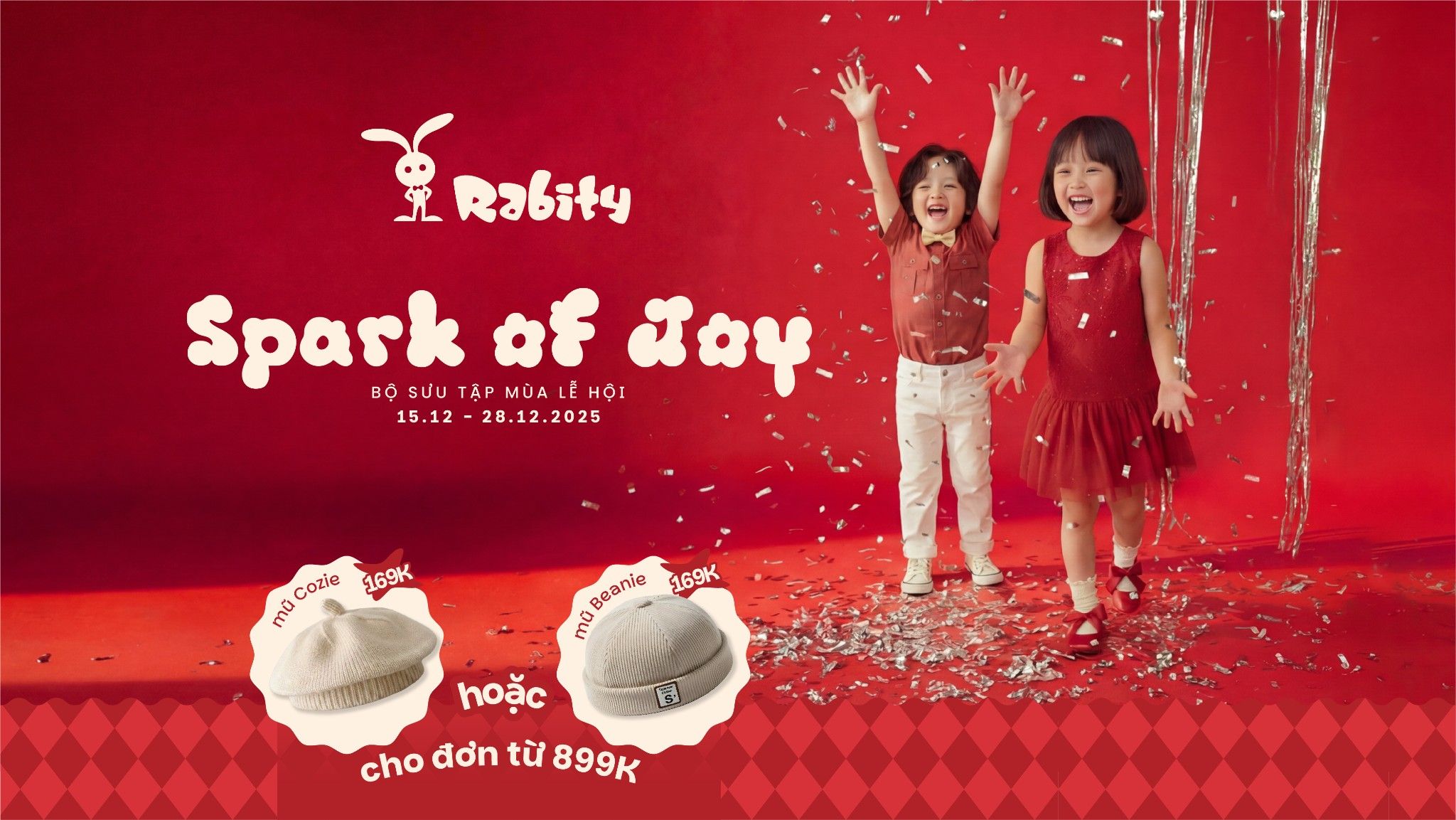Nhận Mũ Hot Trend Đón Mùa Lễ Hội Cùng BST Spark Of Joy Từ Rabity