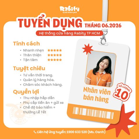 RABITY TÌM ĐỒNG ĐỘI THÁNG 06.2026