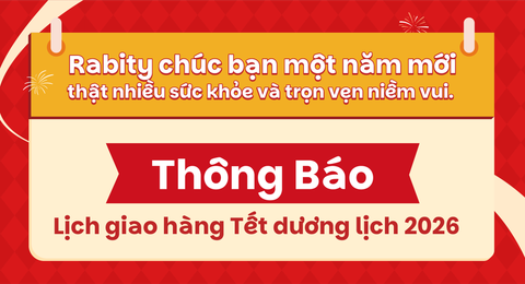 📣 RABITY THÔNG BÁO LỊCH HOẠT ĐỘNG DỊP TẾT TÂY 2026 📣