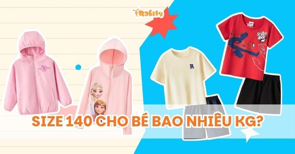 TSize 140 cho bé bao nhiêu kg? Cách chọn đúng theo chiều cao và cân nặng