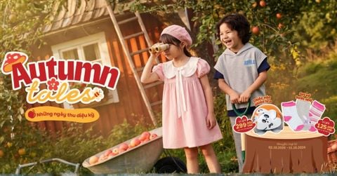Ra mắt BST Autumn Tales 2026: Quần áo thu đông trẻ em cho những ngày thu diệu kỳ