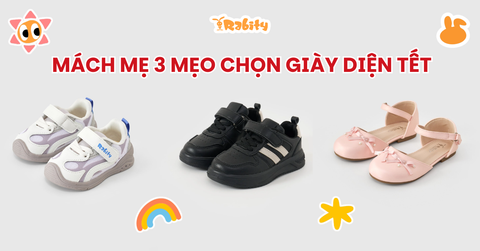 Mách mẹ 3 mẹo chọn giày diện Tết: Bé chạy nhảy cả ngày vẫn êm ru, không đau chân
