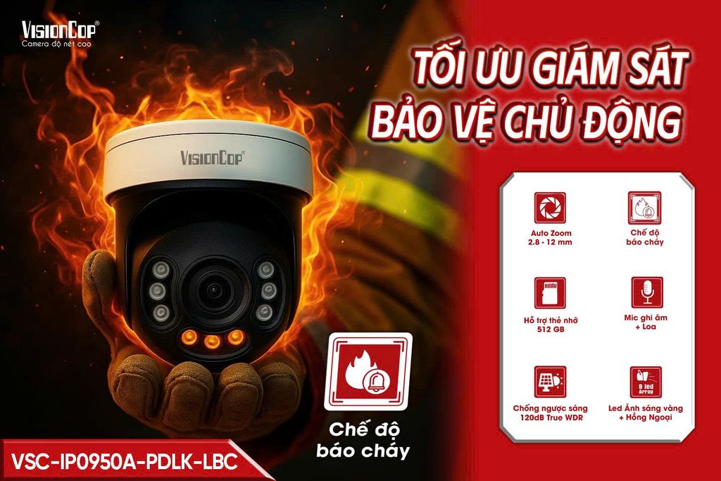 Camera IP Trụ FULL COLOR 5MP VSC-IP0650R-PS-LBC – Giải pháp báo cháy ...