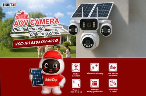 RA MẮT SẢN PHẨM MỚI – CAMERA AOV 4G - 4 MẮT TỪ VISIONCOP!