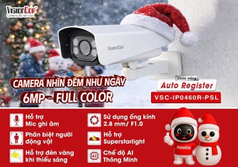 Merry Christmas – Giải pháp Camera IP SuperStarlight cho khu vực ngoài trời