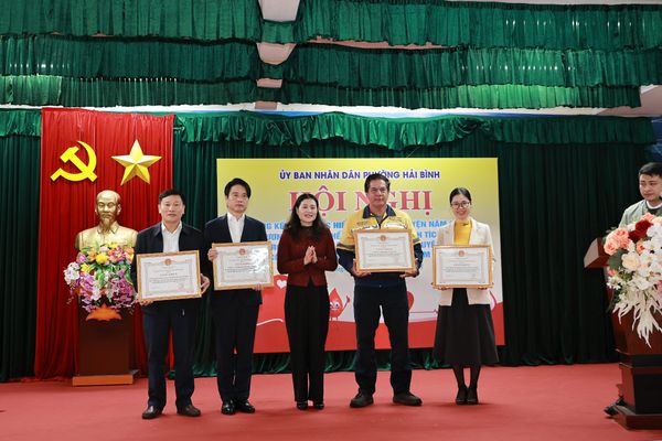 NS2PC nhận Giấy khen vì có thành tích trong phòng, chống thiên tai