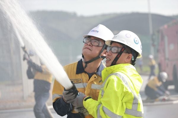 NS2PC Successfully Conducts Firefighting and Rescue Drill at Nghi Son 2 Thermal Power Plant