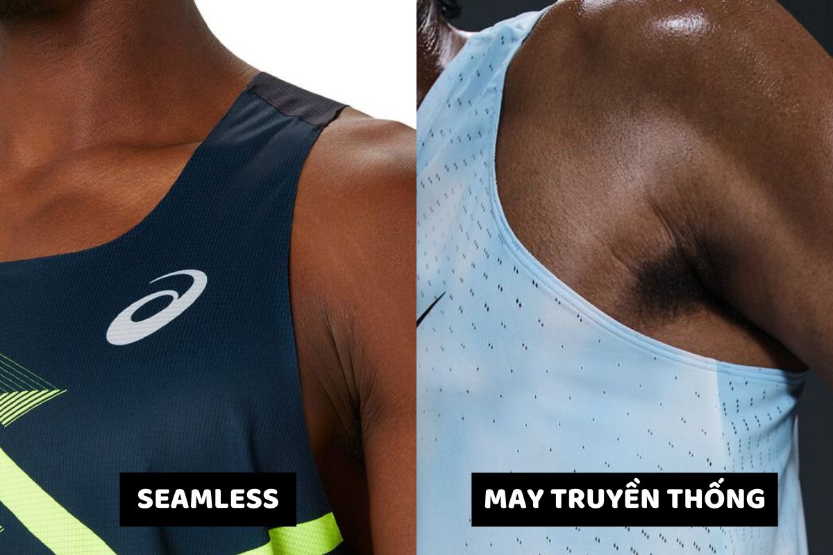 So sánh áo ba lỗ chạy bộ Seamless và may truyền thống – Lựa chọn nào tốt hơn cho runner?