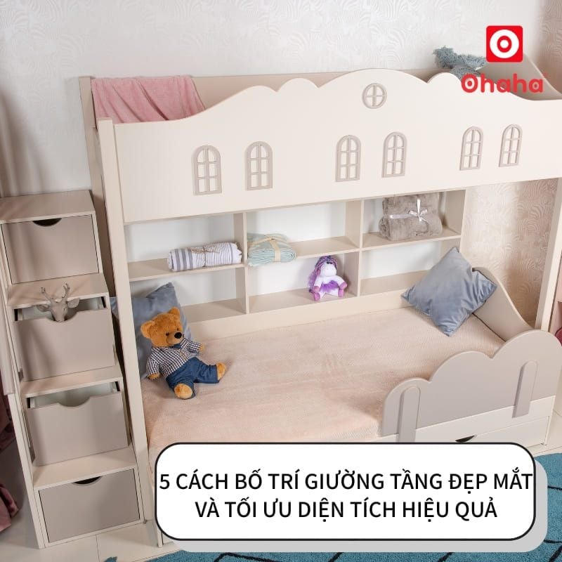 5 Cách bố trí giường tầng đẹp mắt và tối ưu diện tích hiệu quả