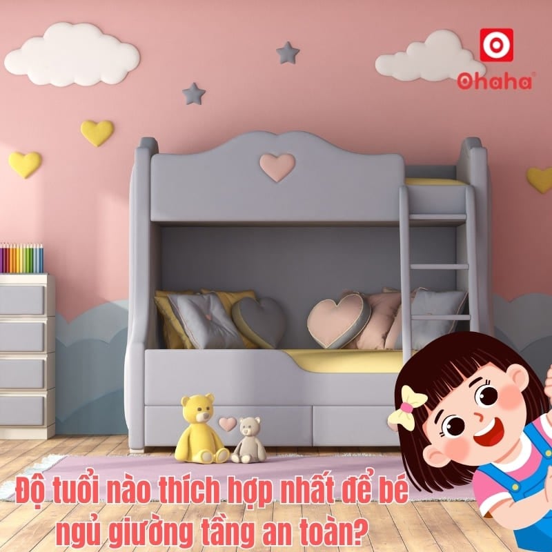 Độ tuổi nào thích hợp nhất để bé ngủ giường tầng an toàn?
