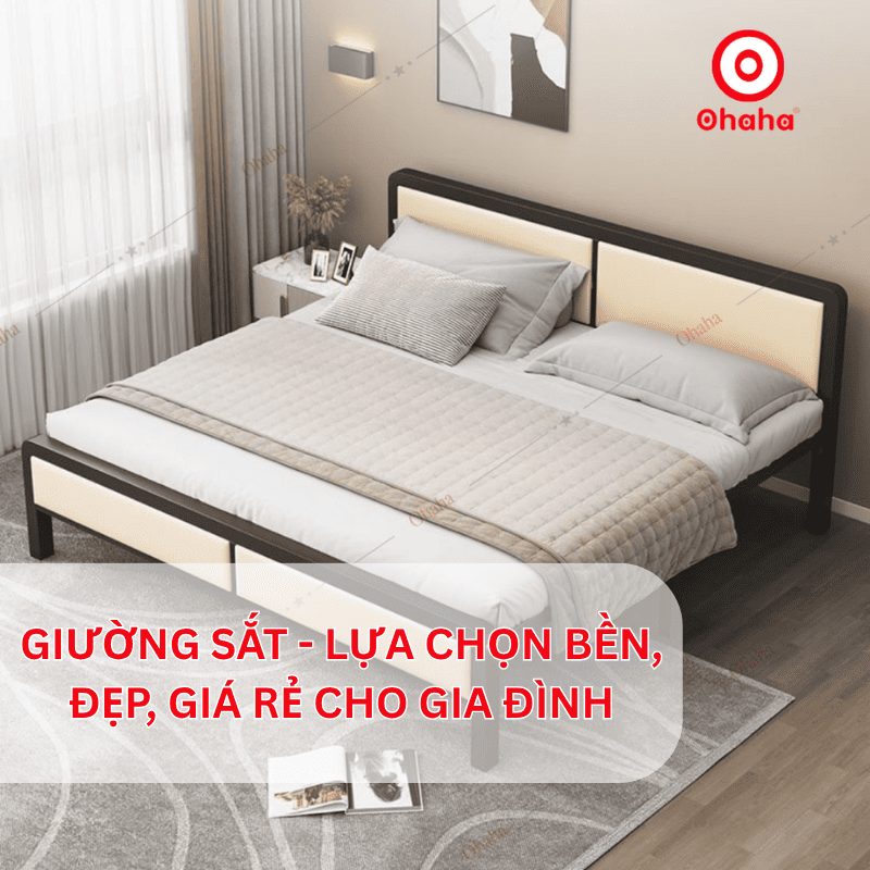 Giường sắt - lựa chọn bền, đẹp, giá rẻ cho gia đình