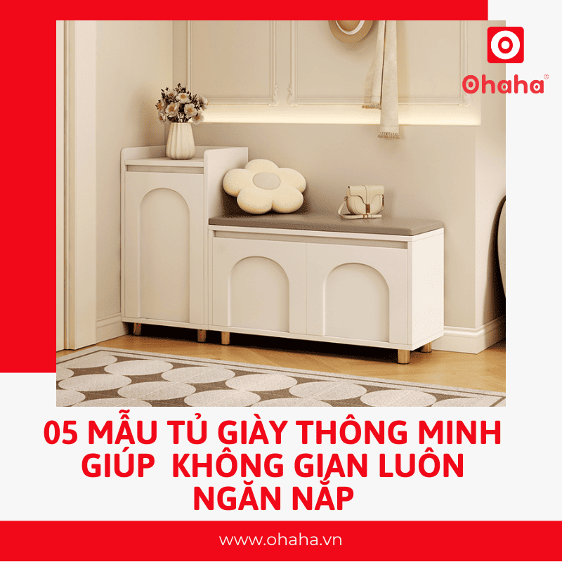 05 Mẫu tủ giày thông minh giúp không gian luôn ngăn nắp