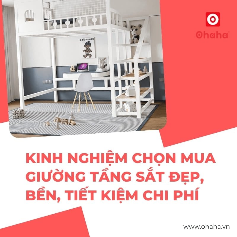 Kinh nghiệm chọn mua giường tầng sắt đẹp, bền, tiết kiệm chi phí