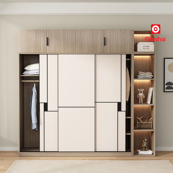 Tủ quần áo gỗ công nghiệp hiện đại&nbsp;OHAHA - HĐ033 xu hướng 2026